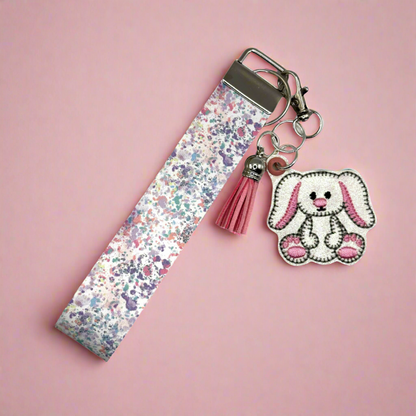 Floppy Ear Bunny Keychain and Wristlet