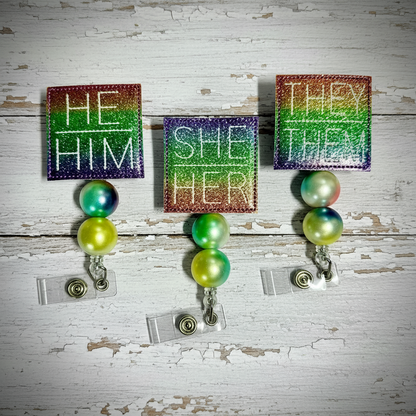 Pronoun Badge Reel