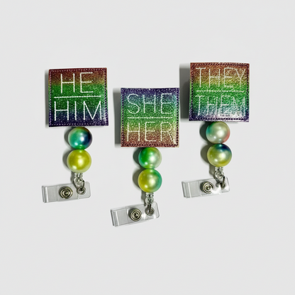 Pronoun Badge Reel