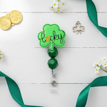 Lucky Shamrock Badge Reel