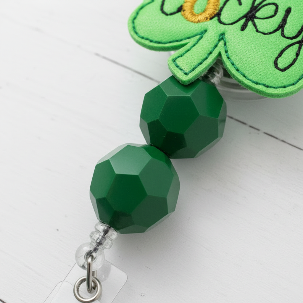 Lucky Shamrock Badge Reel