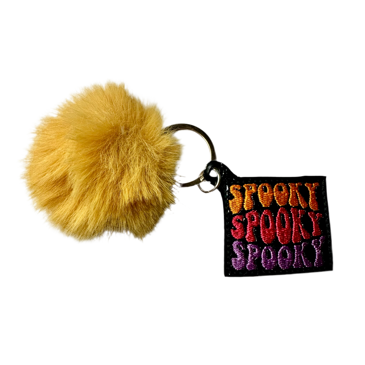 Spook Spooky Spooky Pom Pom Keychain