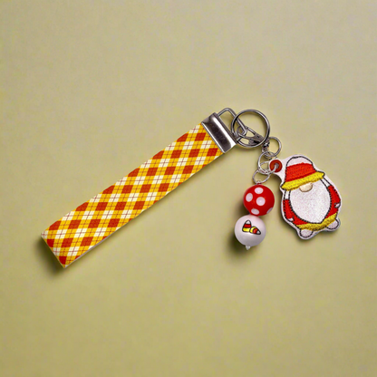 Candy Corn Gnome Keychain and Wristlet