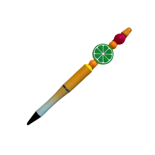Lime Beaded Pen