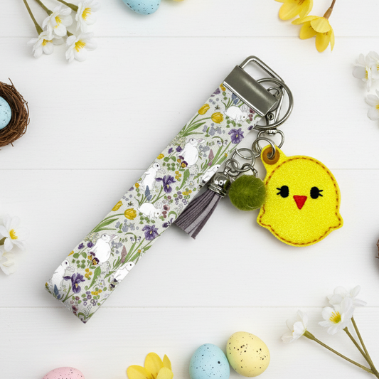 Chick Keychain and Wristlet