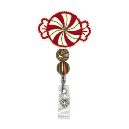 Peppermint Swirl Badge Reel