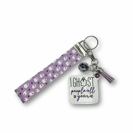 I Ghost People All Year Keychain and Wristlet