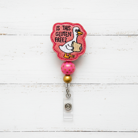 Is this glutten free duck badge reel