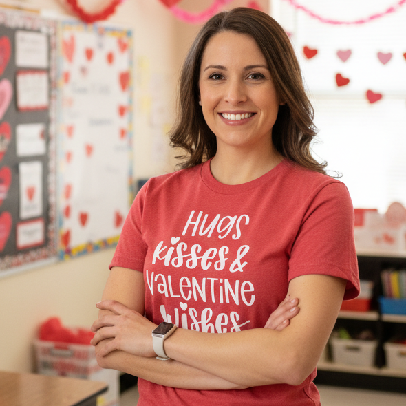 Hugs, Kisses and Valentine Wishes T-Shirt