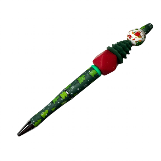 Christmas Tree Beaded Pen