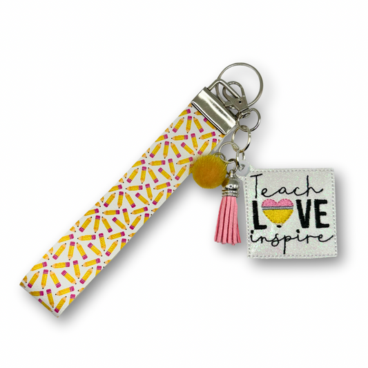 Teach Love Inspire Keychain and Wristlet