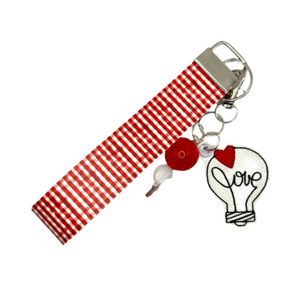 Love Lightbulb Keychain and Wristlet