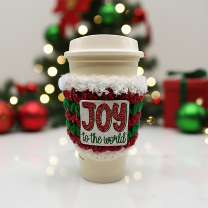 Joy to the World Coffee Cozy