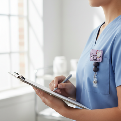 Guess What? Chicken Butt Badge Reel