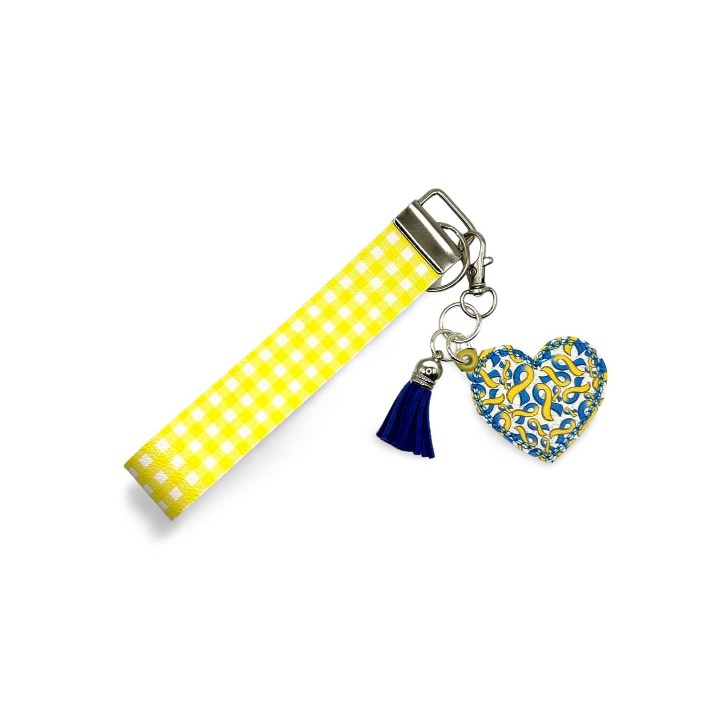 Down Syndrome Awareness Heart Keychain and Wristlet