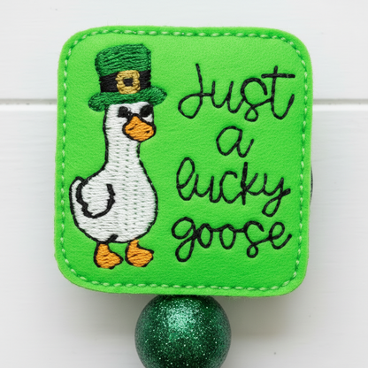Just a Lucky Goose Badge Reel
