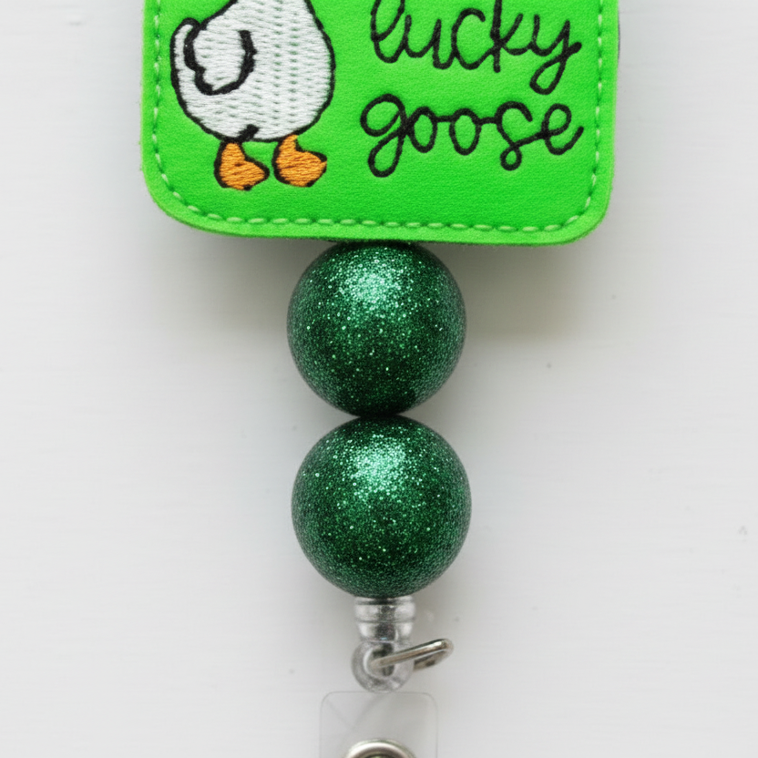 Just a Lucky Goose Badge Reel