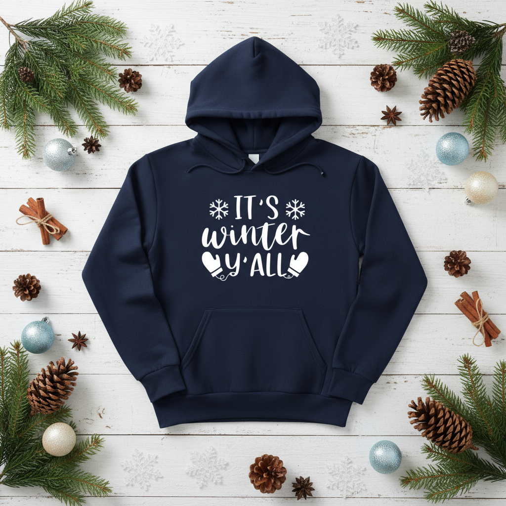 It's Winter Y'All Hooded Sweatshirt