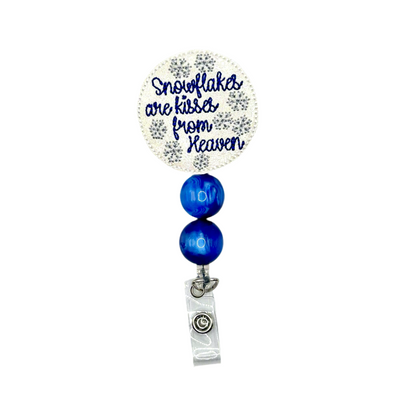 Snowflakes are Kisses from Heaven Badge Reel