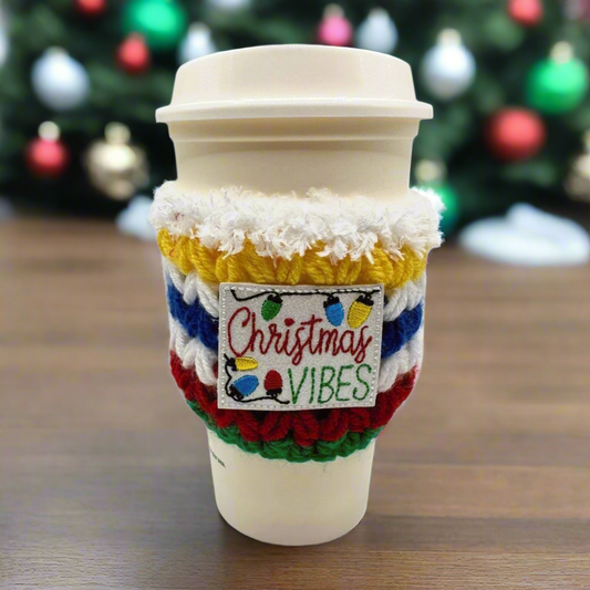 Christmas Vibes Coffee Cozy