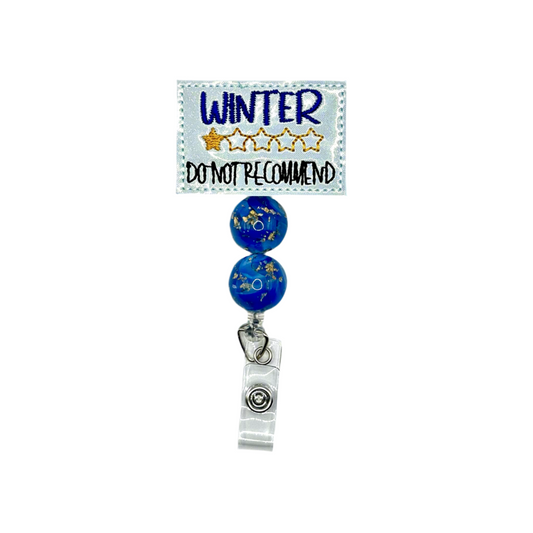 Winter Do Not Recommend One Star Badge Reel