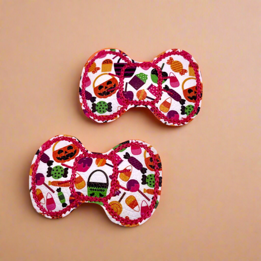 Halloween bow snap clips