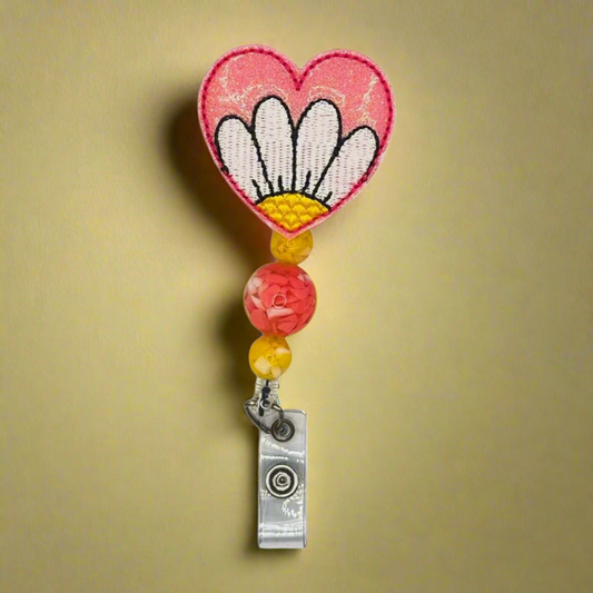 Daisy Heart Badge Reel