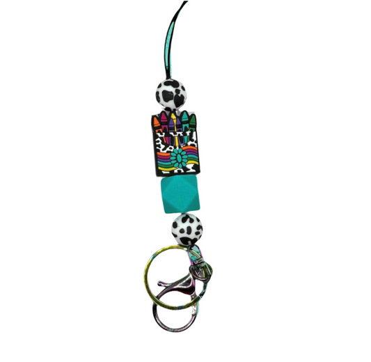 Leopard Crayons Lanyard