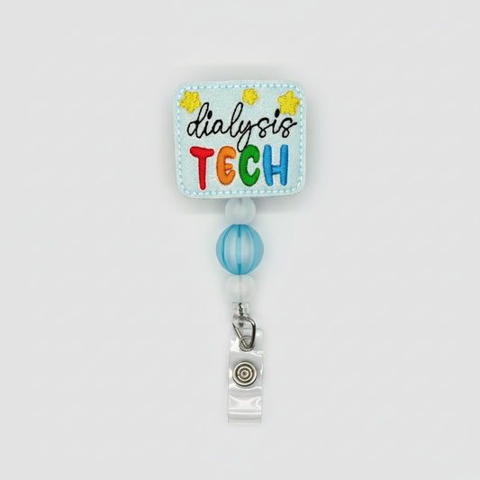 Dialysis tech badge reel