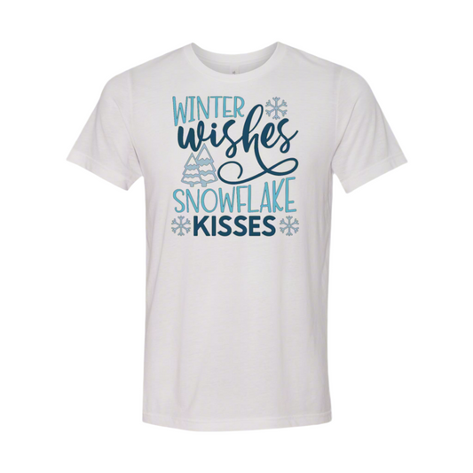 Winter Wishes and Snowflake Kisses T-Shirt