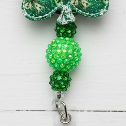 Bow Shamrock Badge Reel