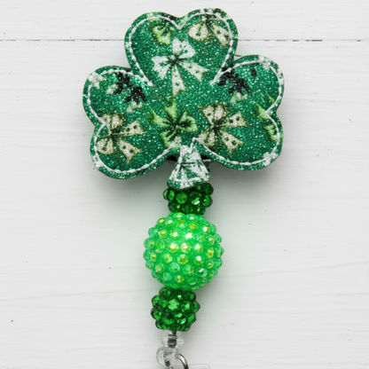 Bow Shamrock Badge Reel