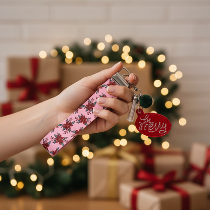 Be Merry Keychain and Wristlet