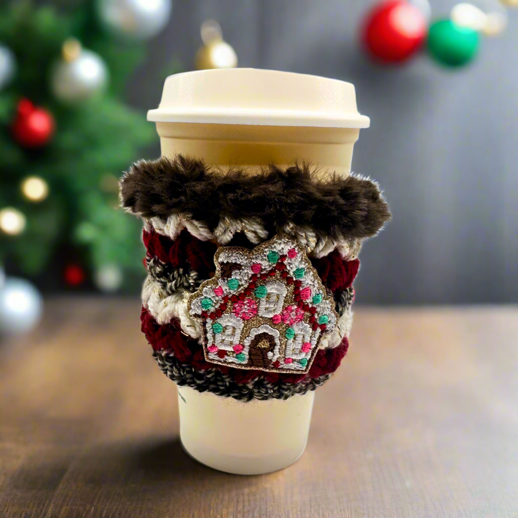 Gingerbread House Coffee Cozy