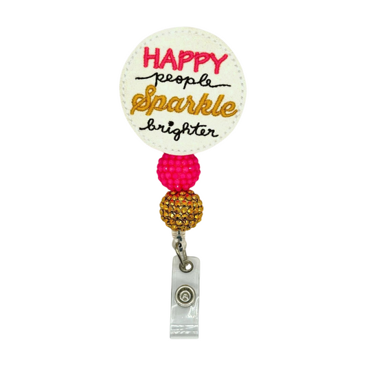 Happy People Sparkle Badge Reel