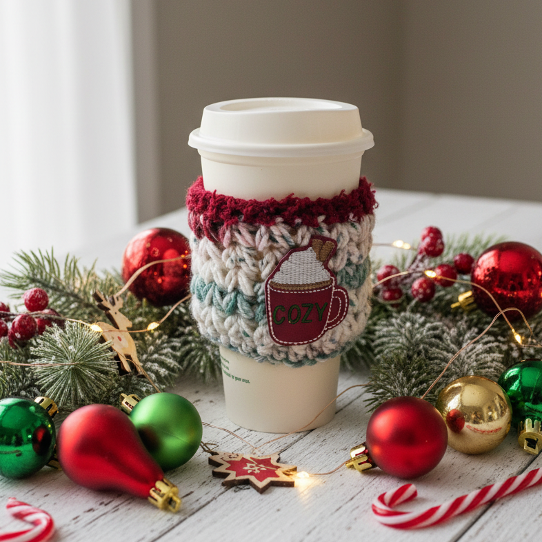 Red Cozy Cider Mug Coffee Cozy
