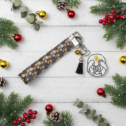 Nativity Keychain and Wristlet