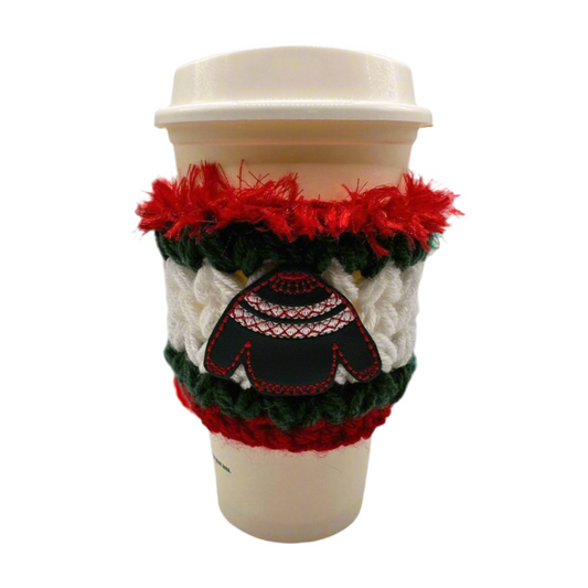 Christmas Sweater Coffee Cozy