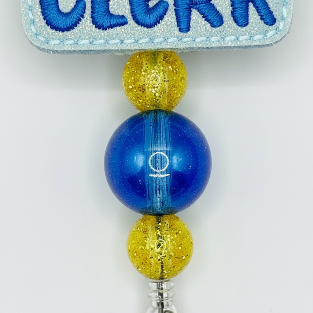 Clinic Clerk badge reel