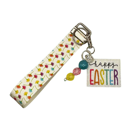 Happy Easter Keychain and Wristlet