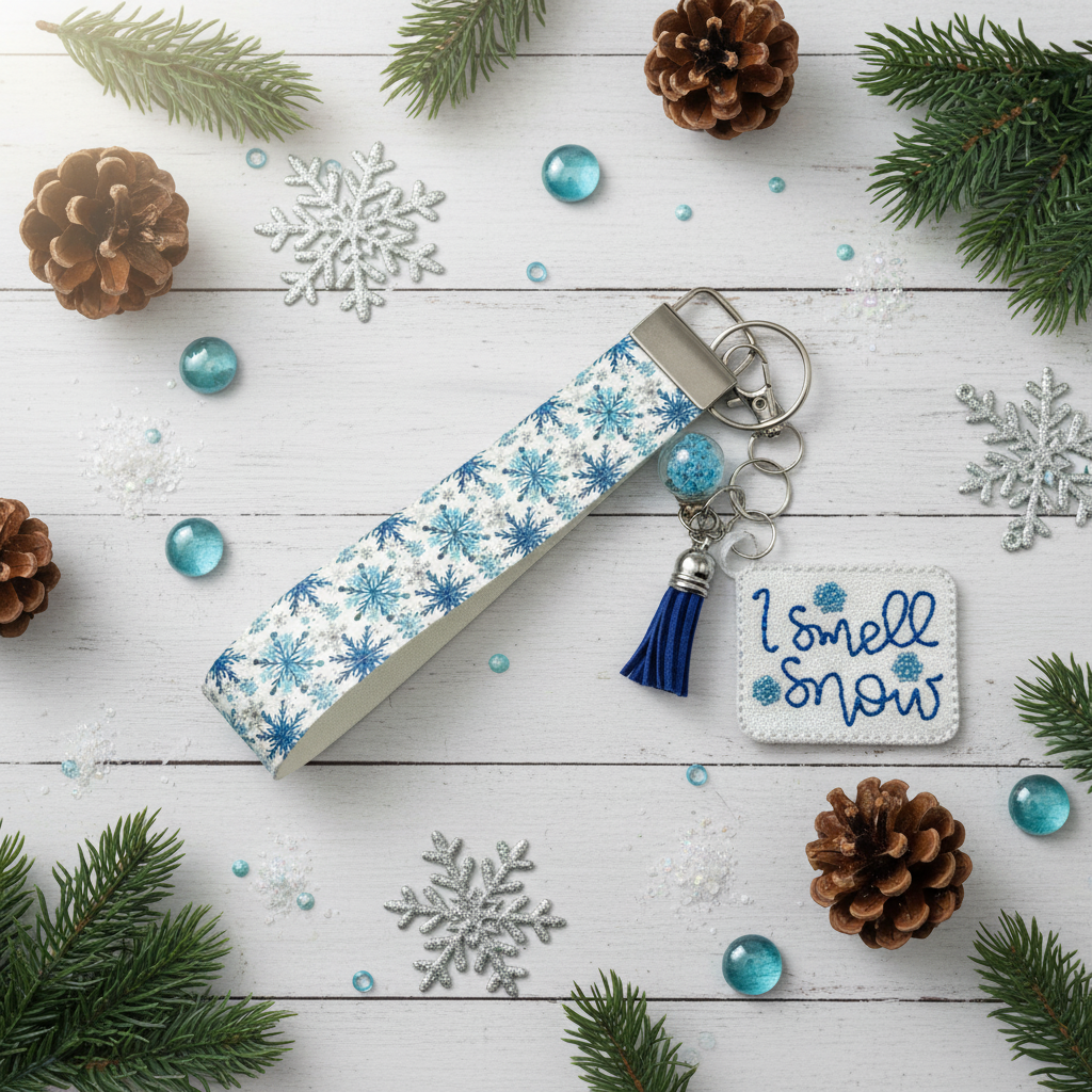 I Smell Snow Keychain and Wristlet