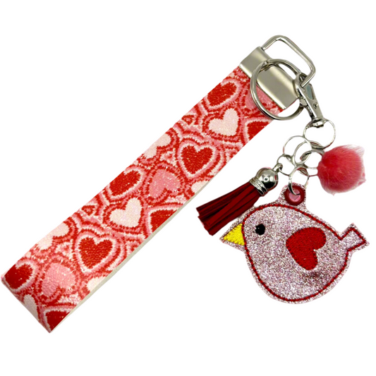 Love Bird Keychain and Wristlet