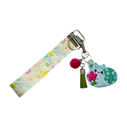 Flower Snail Keychain and Wristlet