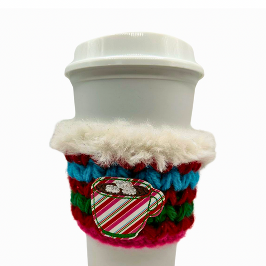 Pepermint Cocoa Coffee Cozy