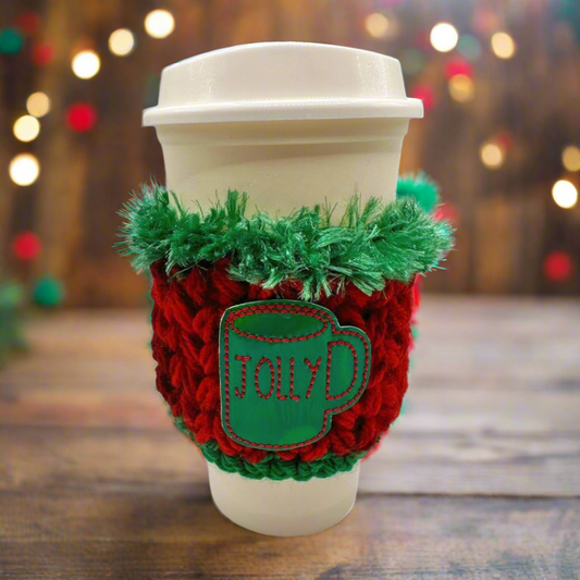 Green Jolly Mug Coffee Cozy