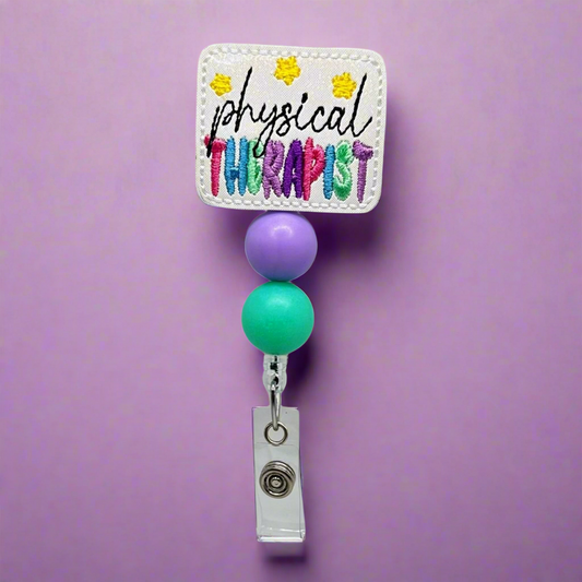 Physical Therapist Badge Reel