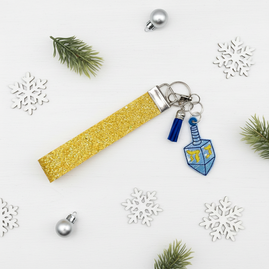 Dreidel Keychain and Wristlet