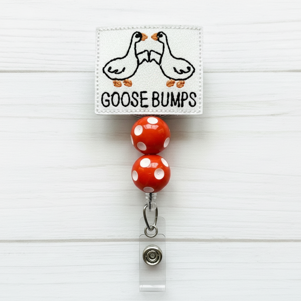 Goose Bumps Badge Reel