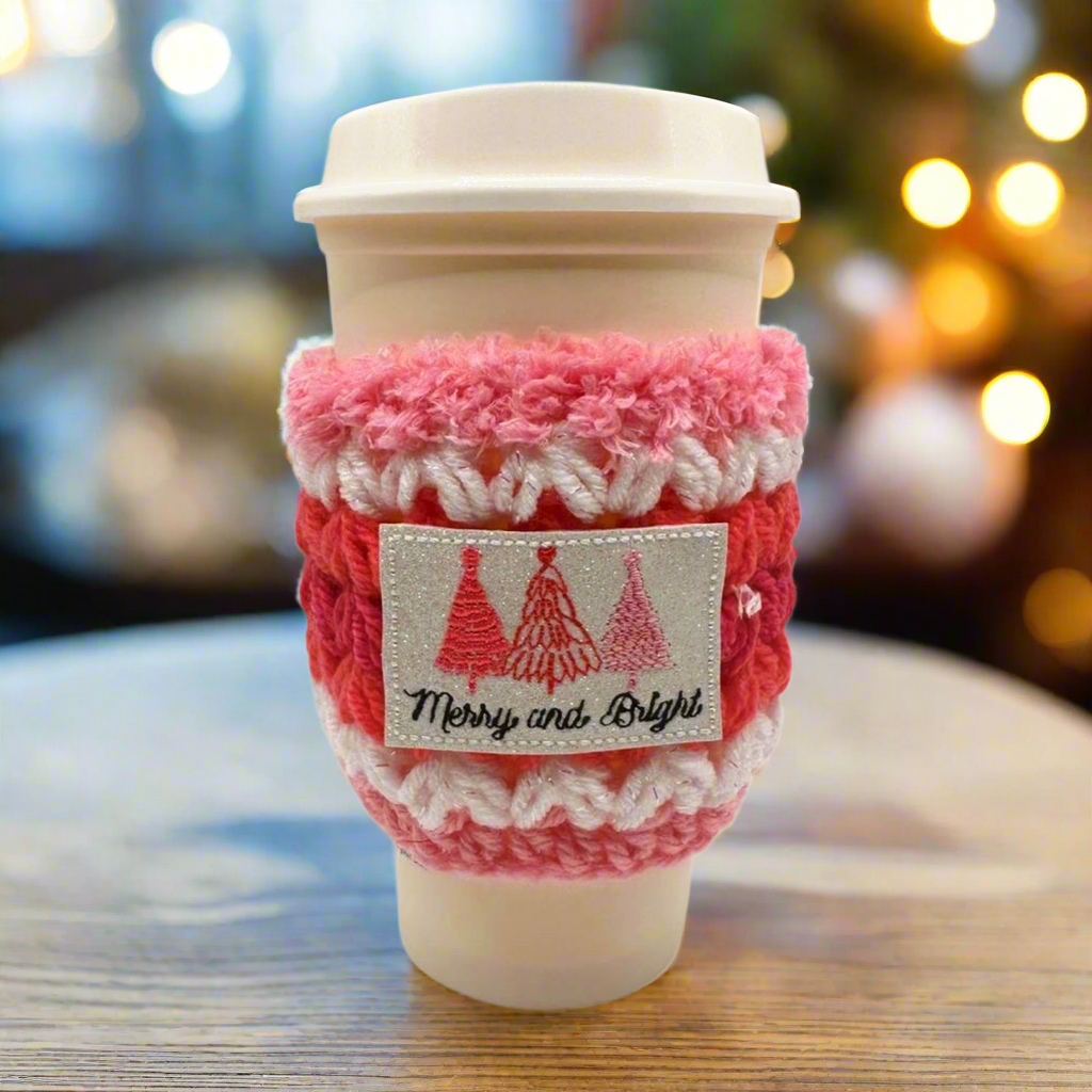 Merry and Bright Coffee Cozy