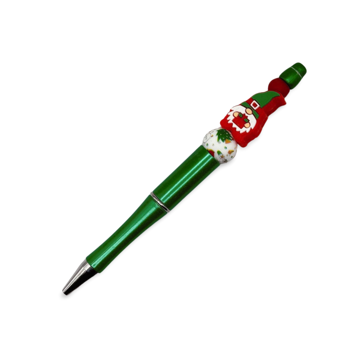 Christmas Gnome Beaded Pen